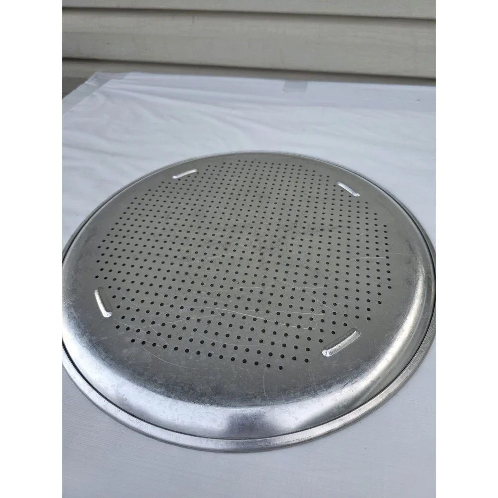 AIRBAKE Aluminum Oven Bakeware Pizza Pan Large 15.75” Round Vented Crispy Crust
